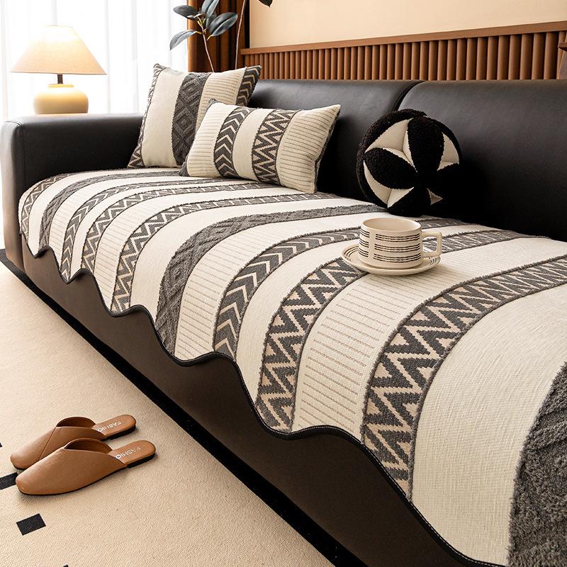 One-Piece Light Luxury High-End Chenille Sofa Cushion  New Fixed Non-Slip And Anti-Cat Scratch Sofa Cushion