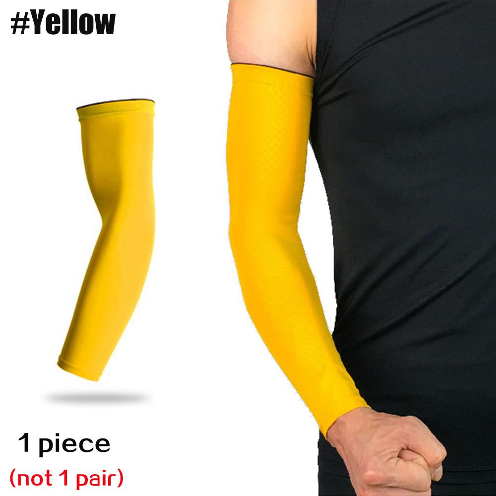 1 Pcs Sports Arm Compression Sleeve Basketball Cycling Arm Warmer Summer Running Uv Protection Volleyball Sunscreen Bands Unisex