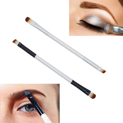 Make-up-Pinsel, doppelseitiger Lidschatten-Augenbrauenpinsel, Applikator, Make-up-Kosmetik-Werkzeug