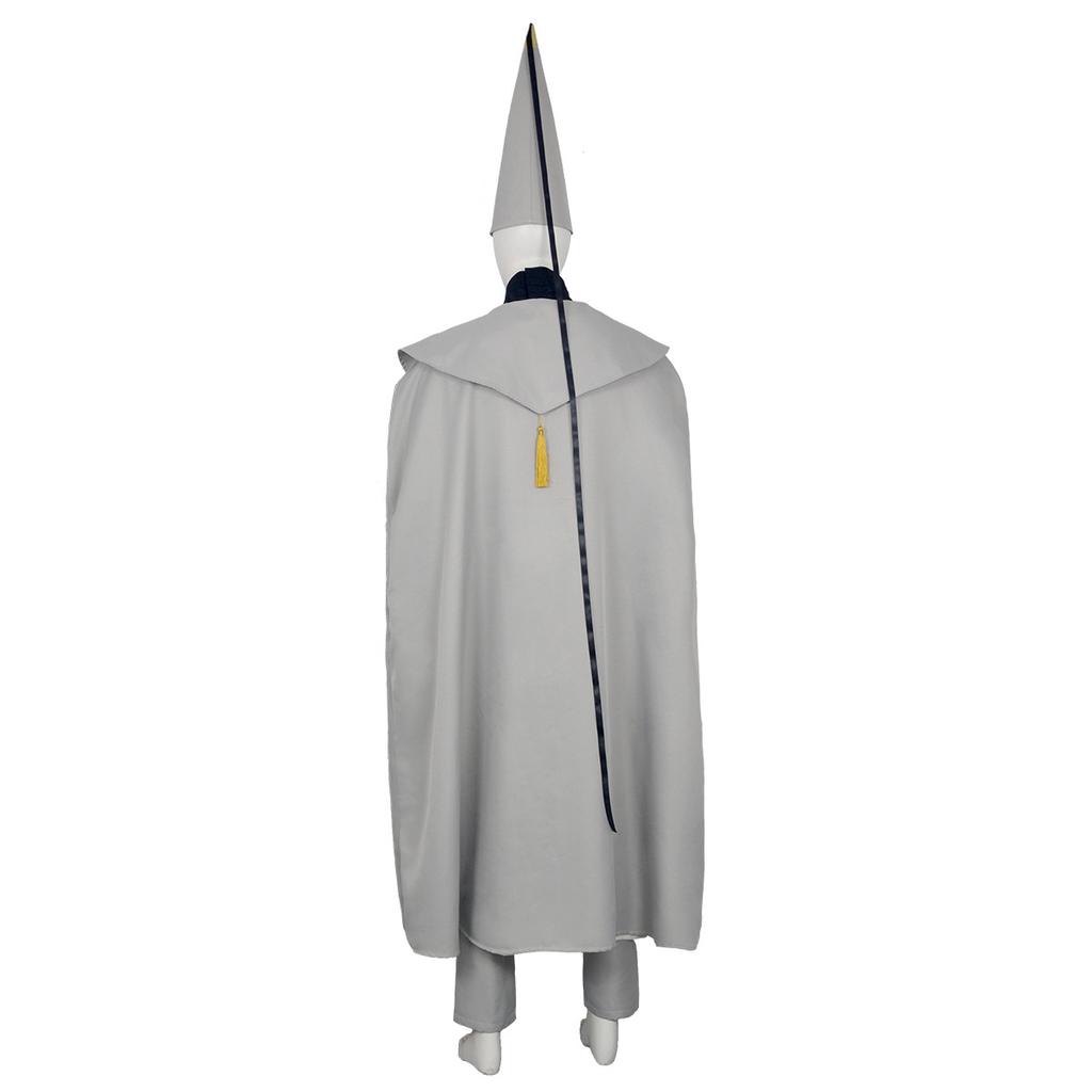 Anime Qifrey Déguisement Cosplay Chapeau de Sorcière Atelier Anime Magicien Robe Cape Ceinture Chapeau Pointu Ensemble Adulte Halloween Carnaval Cosplay