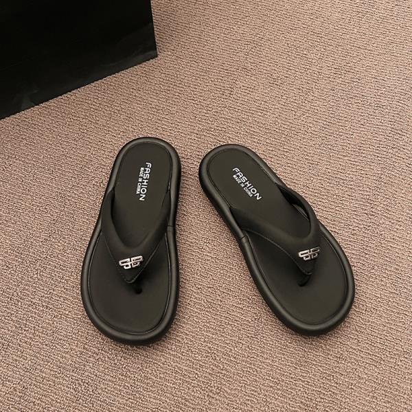 Fashion Shoes Woman's Slippers Rubber Flip Flops Slides Platform Shale Female Beach 2025 Hawaiian Soft Sabot Casual Leisure Rubber Flip