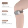 2 Pezzi Cinghia di Supporto per Tendine Rotuleo Ginocchiera Regolabile in Silicone per Sollievo dal Dolore Fascia Antiscivolo per Ginocchio del Saltatore
