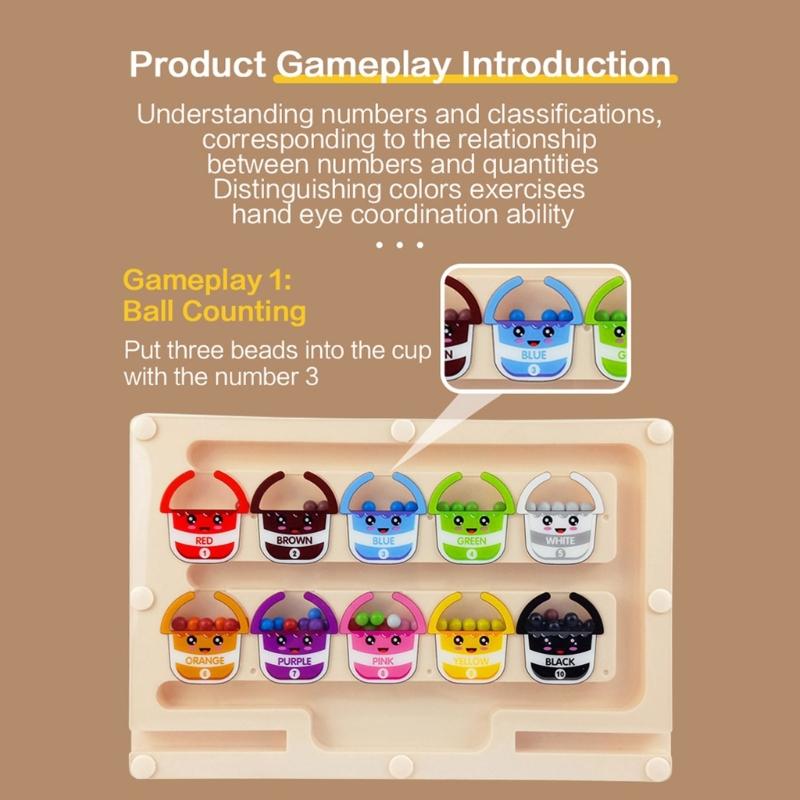 Interactive Walking Bead Toy for Preschool Magnetic Maze Puzzle Encourages Hand Eye Coordination Logical Thinking Skill