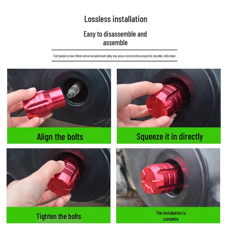 Electric Vehicle Foot Peg End Cap and Axle Cover for Niu, Aima, Yadi