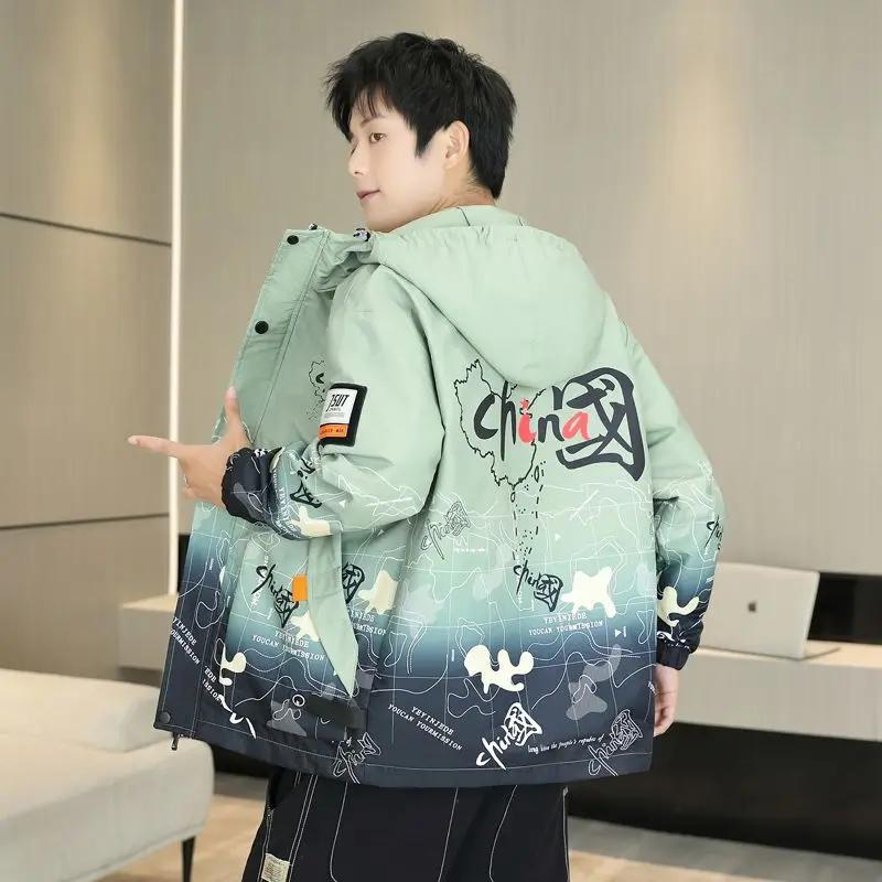 

Зимняя длинная куртка с хлопковой подкладкой для мужчин, чтобы преодолеть холод, теплая куртка с хлопковой подкладкой и начесом, утолщенное пальто-ветровка 4XL 80-90KG