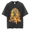 Harajuku Vintage TShirt Japanese Anime Dragon Ball Graphic Oversize T Shirt Washed Tshirt Men Summer Cotton Tops Tees
