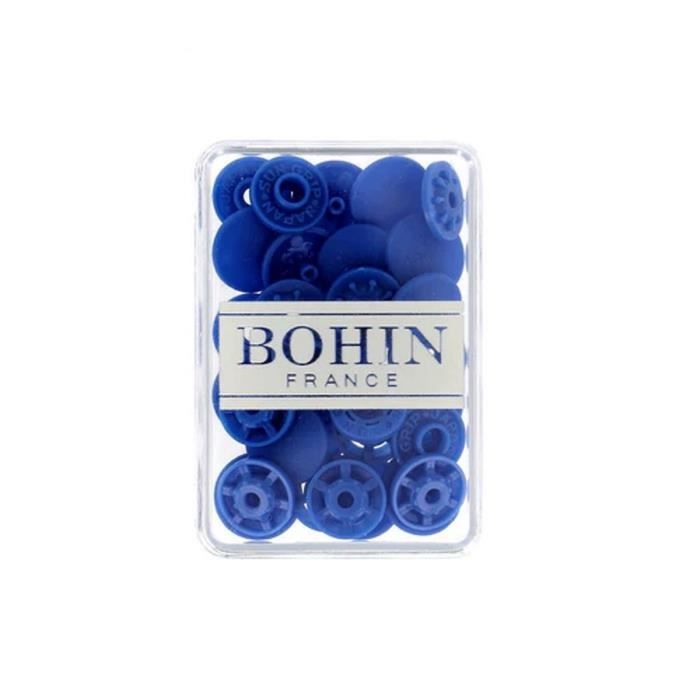 Bouton pression - BOHIN - 13mm - Couleur: Bleu cobalt - Plastique - Magique