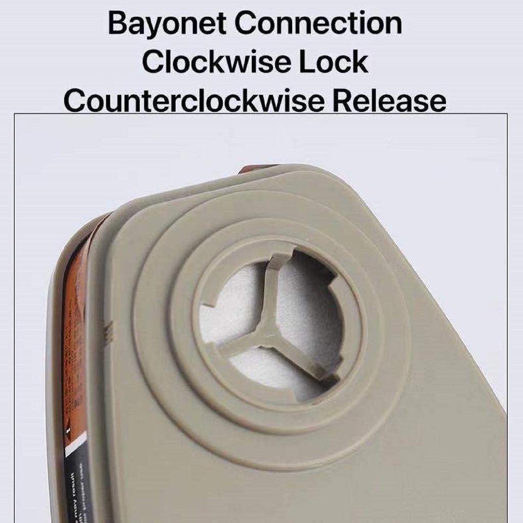 6001 Filter Cartridges Replacement for Gas Respirator, 2pcs Filter Cartridges + 2pcs Filter Covers+8pcs Filter Cottons, Apply to