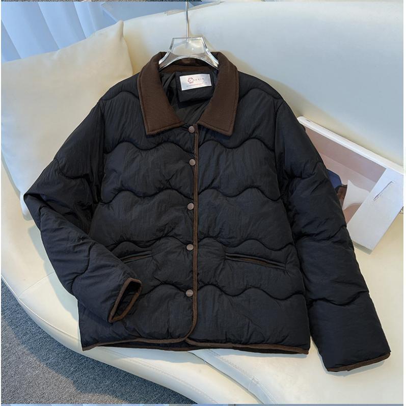 Down Padded Jacket Women's Winter Jacket, Small Loose Padded Jacket, Thick Lapel Padded Jacket Trend