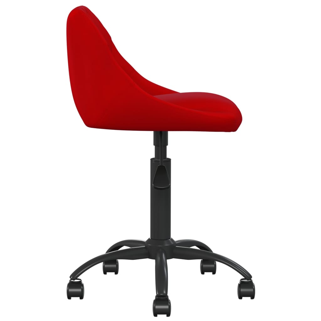 Office Chair Burgundy Velvet