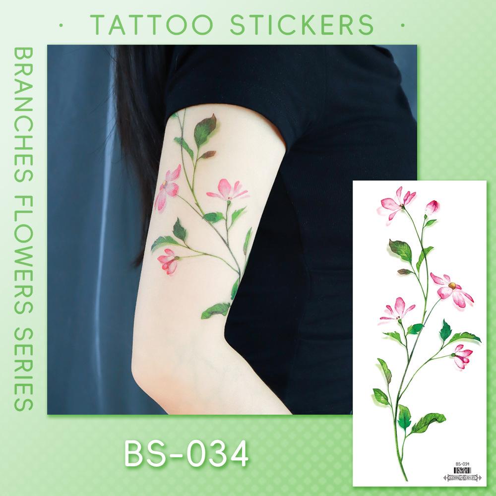 Ricalon Halloween Vein & Lightning Flame Tattoo Stickers, Waterproof & Sweatproof