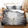 Peacock Printed Bedding Set, Duvet Cover + 2 Pillowcases Elegant Bird Pattern Soft Bed Sheets for Living Room Dorm Decoration