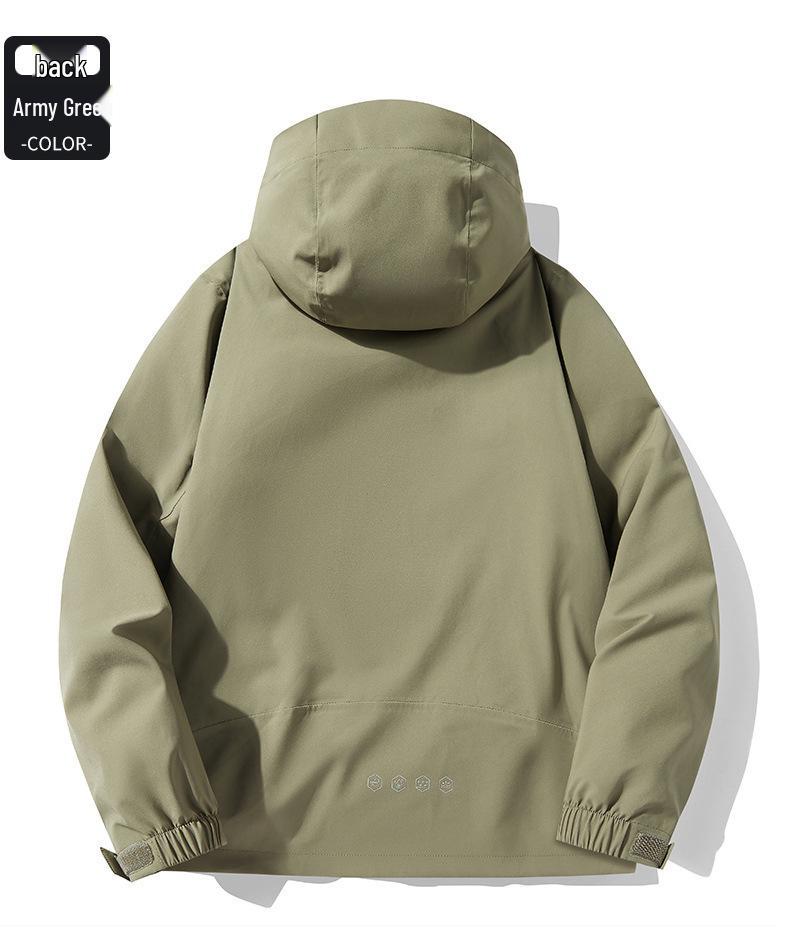 Men's 3-in-1 Camouflage Jacket: Warm, Windproof, Waterproof, Detachable 90% Down Liner for Outdoor Winter Mountaineering
