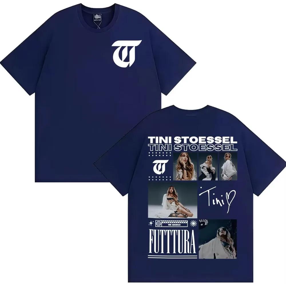 Tini Stoessel Futtura Album Tour 2026 Graphic T Shirt Men Women Clothing Fashion Aesthetic T-shirts High Quality Cotton T-shirts
