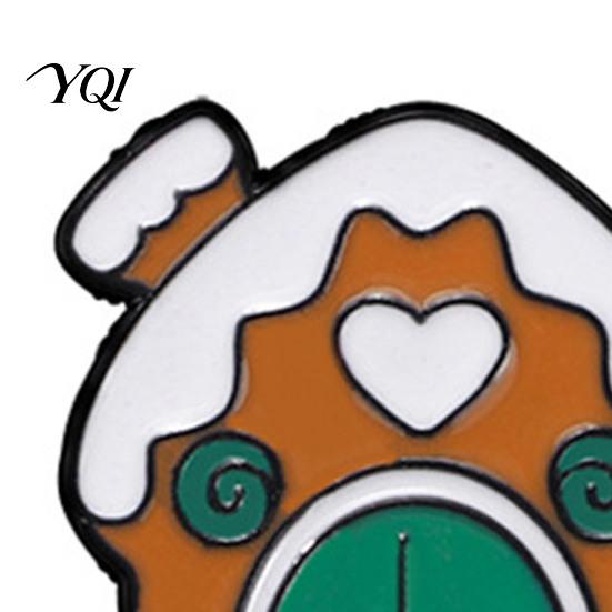 Elk Bag Decoration Pin Christmas Cartoon Enamel Brooch, Santa Claus Snowman Tree Badge Pin, Holiday Party Favors Bags Scarves Clothes Decorative