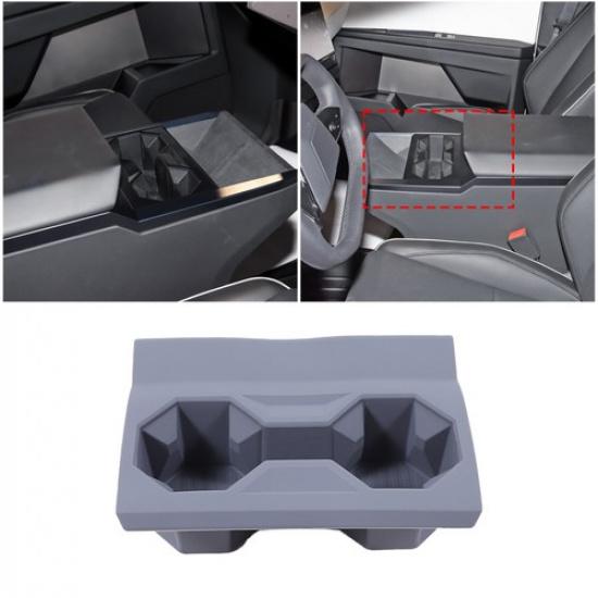 Silicone Car Center Water Cup Holder Pad Storage For Tesla Cybertruck 2024-2025