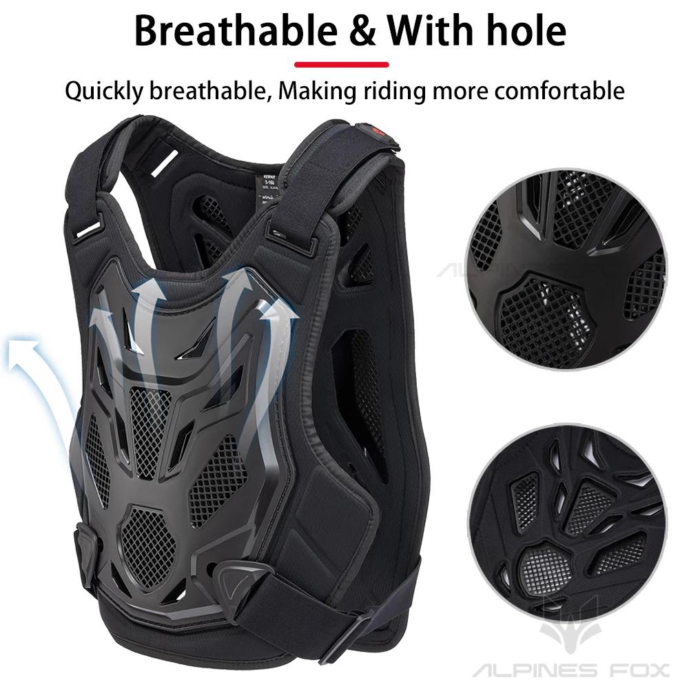 Gilet Protettivo Armatura Motocross per Tutte le Stagioni Protezione Corpo Moto DH Dirt Bike MTB MX Protezione Petto Schiena Attrezzatura Moto per Uomo Donna
