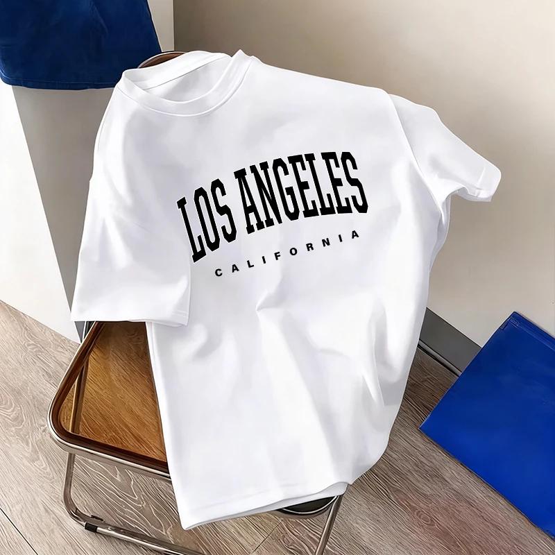 Mens Tshirt City Vibe Fashion Print Streetwear Top 2026 Spring Summer Daily Casual Sports Crew Neck Pure Cotton Tees Oversize