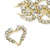 Molly Nails 3D Heart Nail Decorations White Diamond 10 Pcs