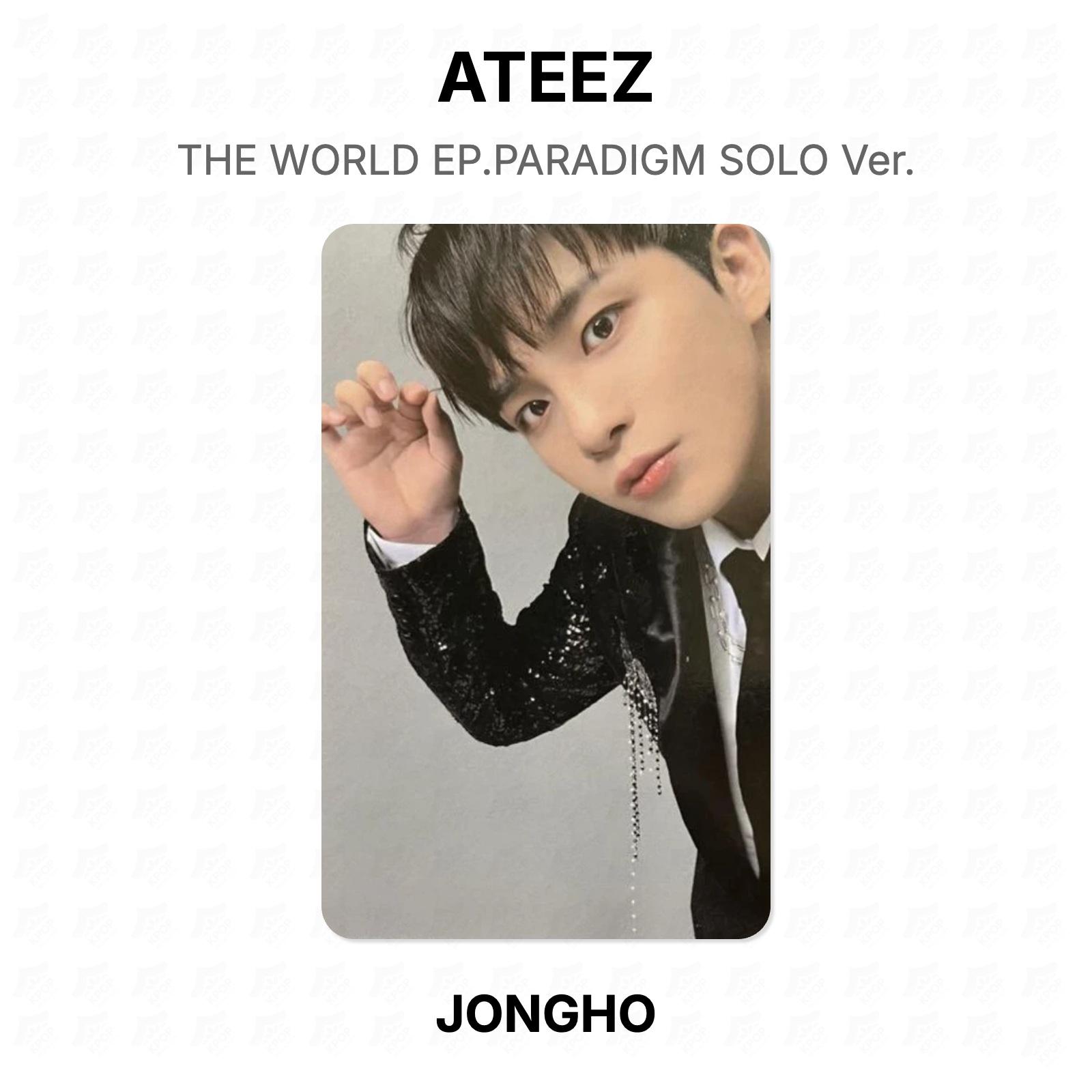 ATEEZ THE WORLD EP.PARADIGM SOLO Ver. Official Photocard JONGHO