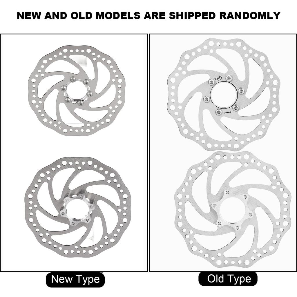 Bike Brake Rotor Brake Rotor Mountain Bike 160mm Threaded Hubs Brake Disc Rotor Flange Adapter with 6 Bolts