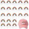 Rainbow Embroidery Cloth Sticker Computer Embroidery Chapter Boy Ironing Hat Decoration Computer Embroidery Label Colorful Bridge Patch Sticker