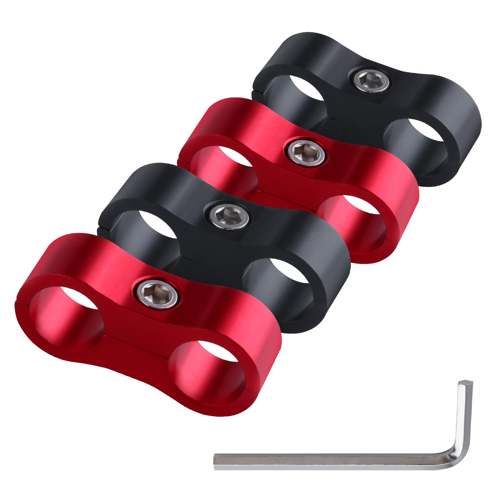 

GOLD DEER 4pcs Hose Separator Clamp Fuel Line Mounting Clamp чёрный