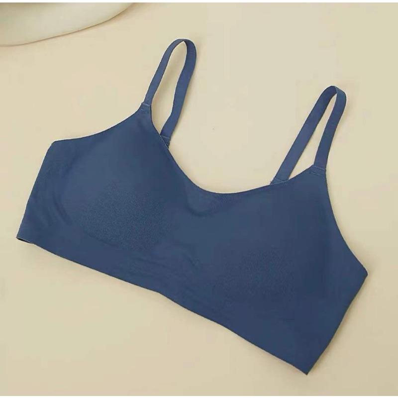 Jelly Strip Thread Comfortable Seamless Steel Rim Sports Underwear Sleeping Girl Bra