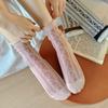 Niche Literary And Artistic Retro Floral Tube Socks Children'S Spring And Summer Thin Breathable Casual Socks Curled Vine Stacking Socks