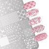 Bowknot Patterns Nail Decal Sheets Kawaii Bow Image Nail Art Stencil  For French Manicure