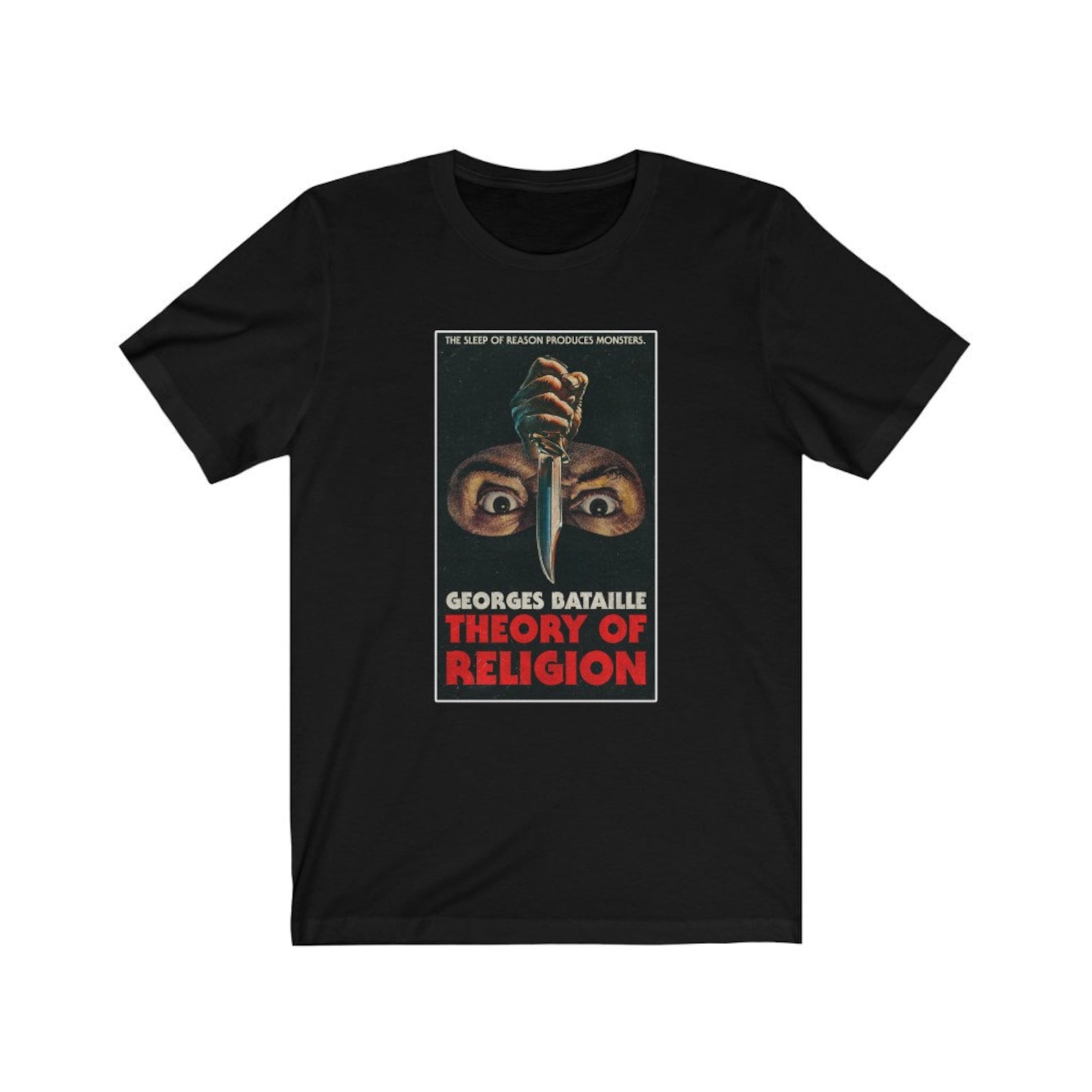 Georges Bataille Scream Horror Theory of Religion Philosophy T-Shirt S