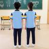 Summer School Uniform Set: Kindergarten To Middle School, Short Sleeve Two-Piece for Sports and Classes