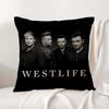 WWestlife The Twenty Tour Cushion Cover Natural Linen Organic Fabric DoubleSided Printing Sofa Home Decor Breathable