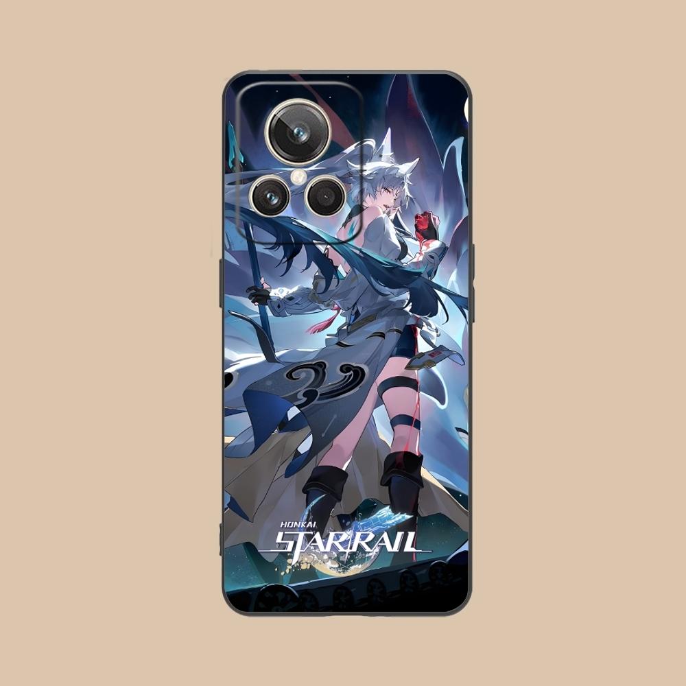 Honkai Star Rail Feixiao Mobile Cell Phone Case for Realme GT 2 9i 8i 7i Pro X50 X2 C35 C21 C20 C11 C3 Black Phone Cover Shell