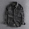 Men Camouflage Cargo Shirts Durable Outdoor Hiking Sport Daily Military Style Casual Youth Pocket Breasted Camicia