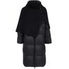Women's 90% White Duck Down Jacket with Detachable Knitted Collar