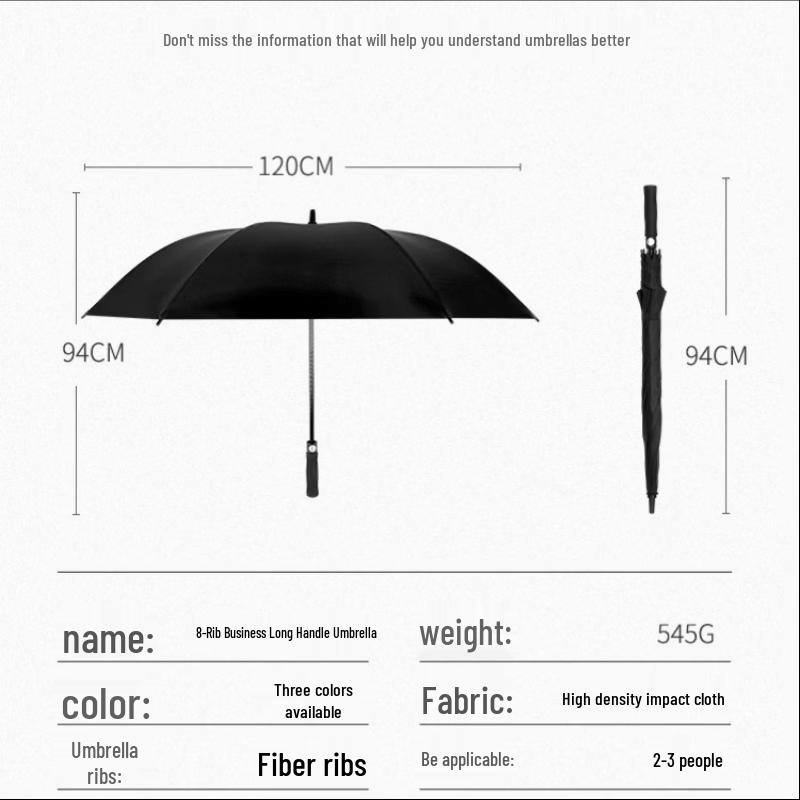 Extra Large Manual Straight Handle Umbrella