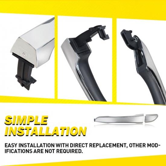 2X Exterior Door Handle For 2016-21 Hyundai Tucson Front Rear Right Passenger EA