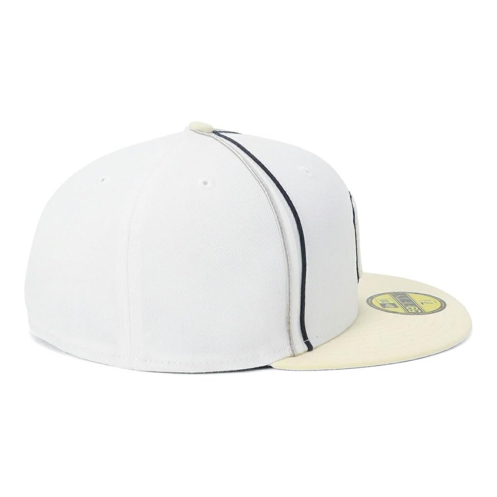 New Era 59FIFTY MLB NY White Size 7 SOUTACHE WHI NER36C6811 Two-Tone Cap, 3/8, 5950, NEYYAN, CHR, 14388850,