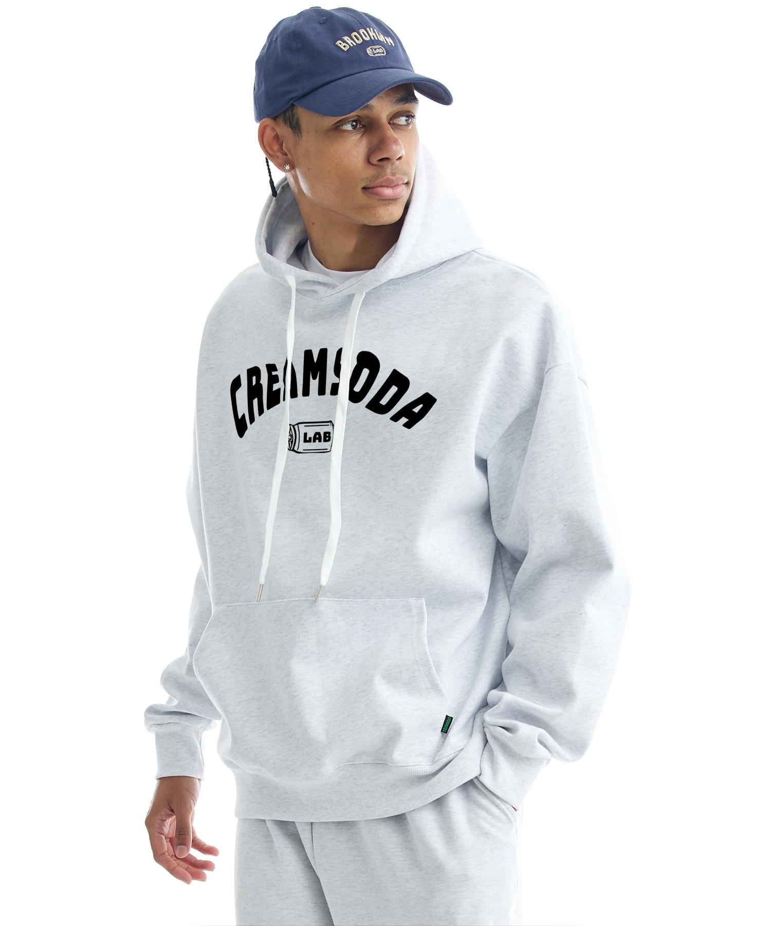 Cream Soda Lab Ozzy Acro Logo Hoodie Light Grey Brushed Fabric L (2)
