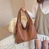 Large-capacity Commuter Tote Bag Women's Summer New Trendy Canvas Lazy Wind Casual Shoulder Armpit Bag
