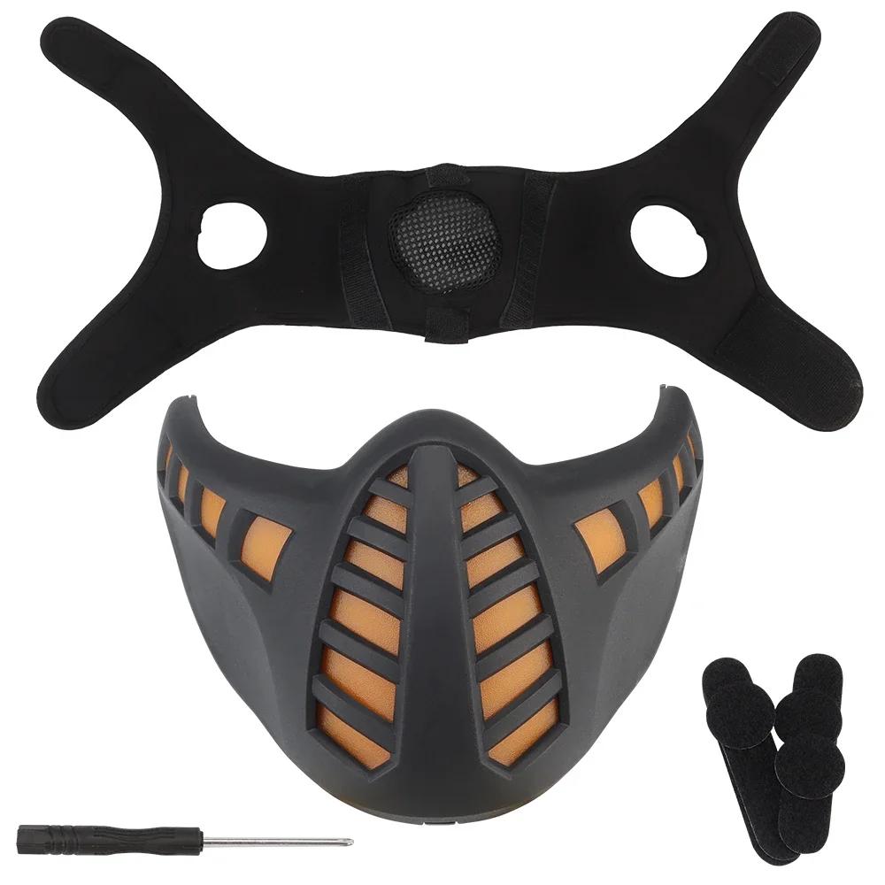 LED Mask Cyberpunk Airsoft Paintball CS Wargame Halloween Field Hunting Protective Shooting Masks