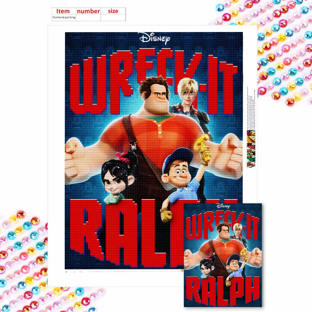 

Full Round Diamond Painting Children and Adults Art Rhinestone Picture Mosaic DIY 5D Cross Stitch Embroidery Home Decoration Round 20x30cm