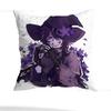 A-Azure Anime Pillow Case Square Double-Sided Printing Short Plush Sofa Cushion Cover Bedroom Bedside Pillow