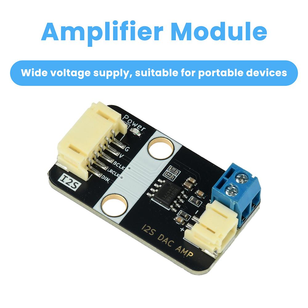 I2S Audio Amplifier Module MAX98375 Amplifier Speaker Module Small Speaker Supports Artificial Intelligence AI Chat Dialogue