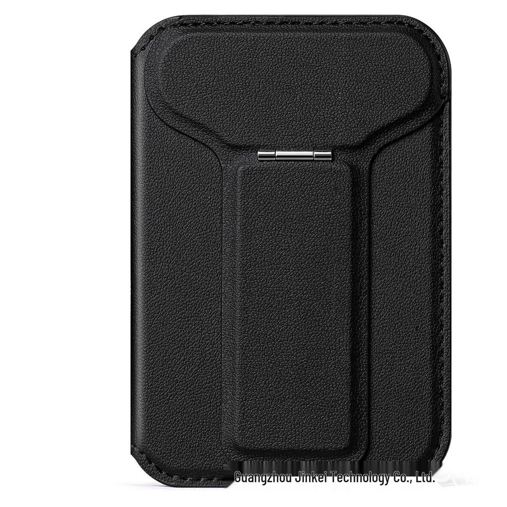 Magnetic Leather Flip Card Holder with MagSafe-Compatible Slot