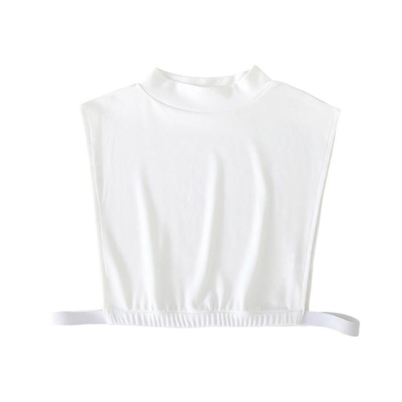 

Women s Removable Half Top Collar Fashionable Half Top Blouse Accessory XL білий