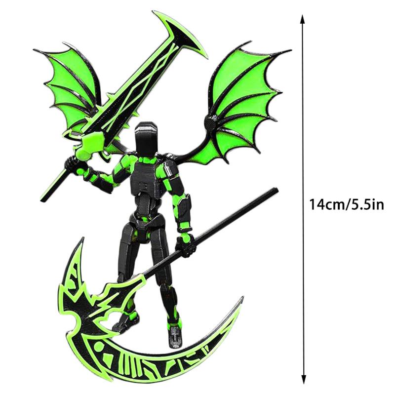 Desktop Decoration 3D Printed Robot Action Figure Shapeshift Robot Multi-Jointed Movable Robot Action Figures