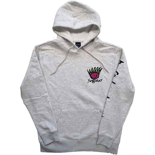 Yungblud Unisex Adult Face Back Print Pull Over Długi rękaw Bluza z kapturem