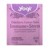 Yogi Tea Immune + Stress Elderberry Lemon Balm Caffeine-Free Tea, 16 Tea Bags